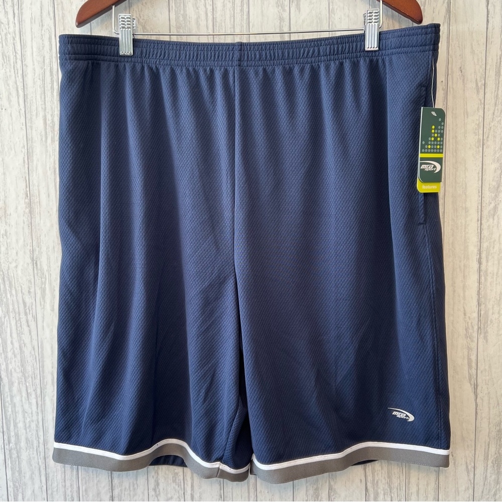 NWT MTA Sports Navy Athletic Shorts XL